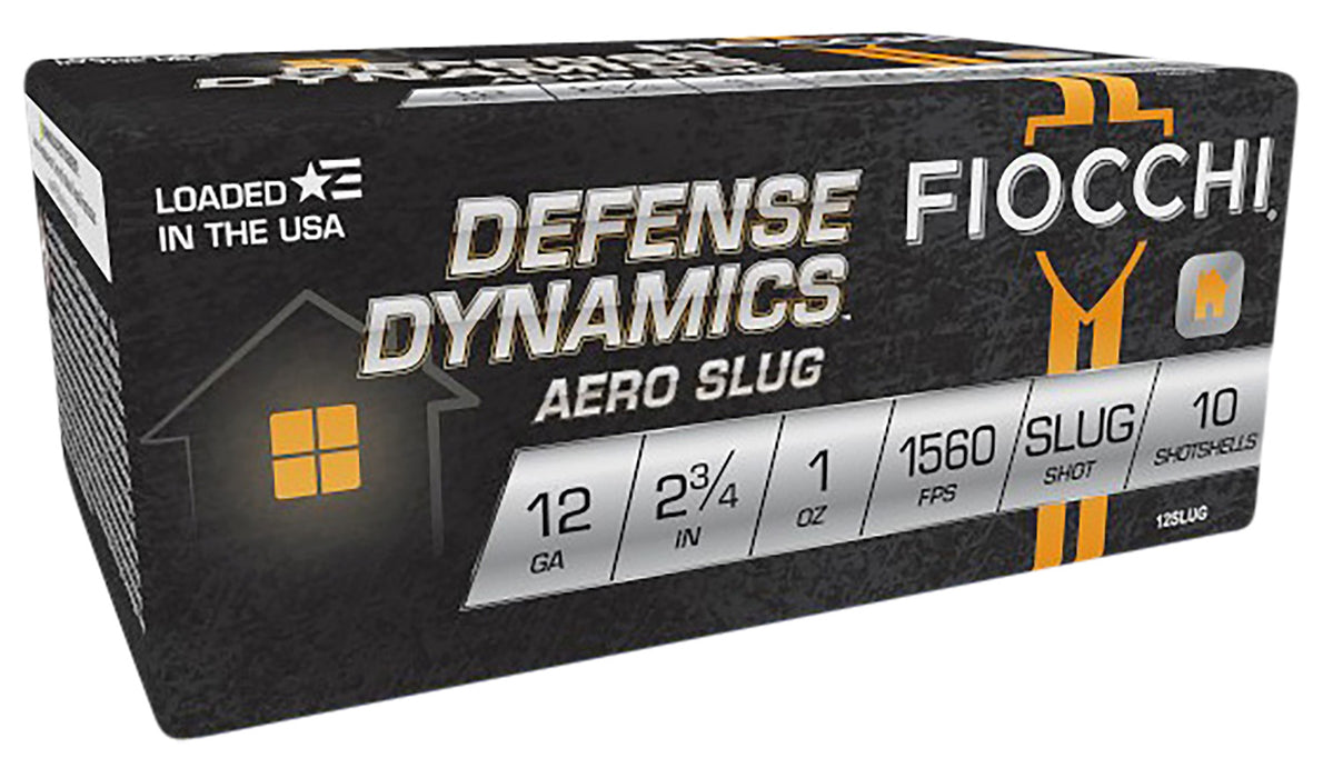 Fiocchi 12SLUG Aero High Velocity 12 Gauge 2.75" 1 oz 1560 fps Rifled Slug Shot 10 Bx/25 Cs