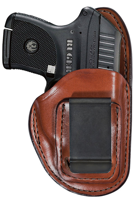 Bianchi 19224 100 Professional  Size 08 IWB Leather Tan Belt Clip Fits Sig P238/Colt Pony/Springfield 911 Right Hand