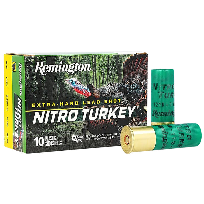 Remington Ammunition 26695 Nitro Turkey  12 Gauge 3" 1 7/8 oz 1210 fps 5 Shot 10 Bx/10 Cs