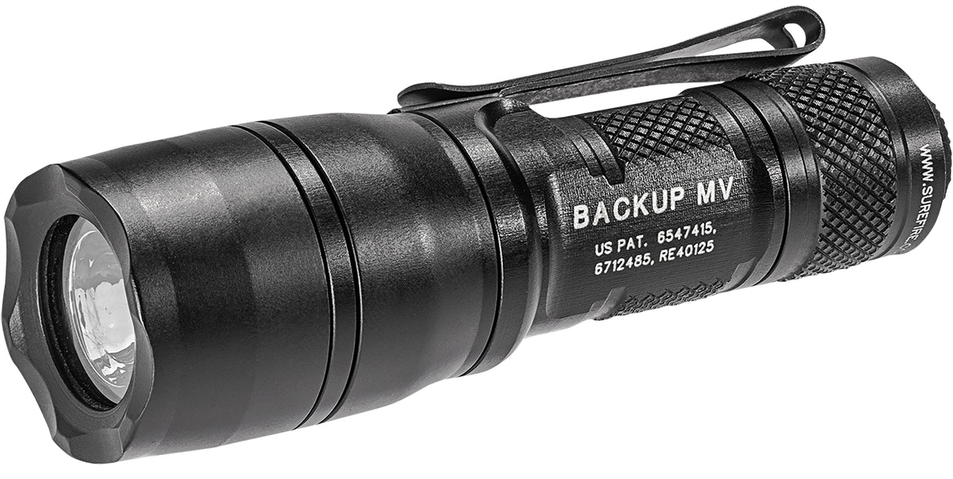 SureFire E1BMV E1B Backup MaxVision Black Anodized Aluminum White LED 5/400 Lumens 86 Meters Range