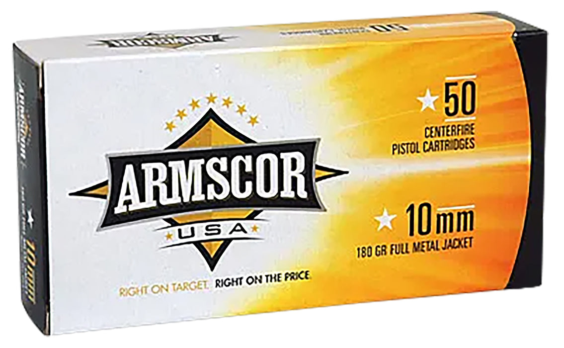 Armscor FAC102N USA 10mm Auto 180 gr Full Metal Jacket (FMJ) 50 Per Box/20 Cs