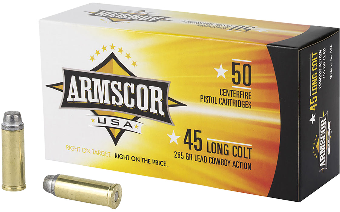 Armscor FAC45LC1N USA  45Colt 255gr Lead 50 Per Box/8 Case