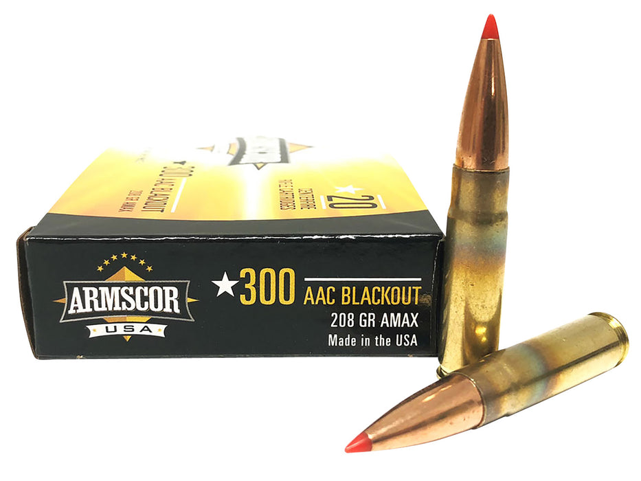 Armscor FAC300AAC2N USA  300 Blackout 208 gr 1150 fps Hornady A-Max (AMX) 20 Bx/10 Cs