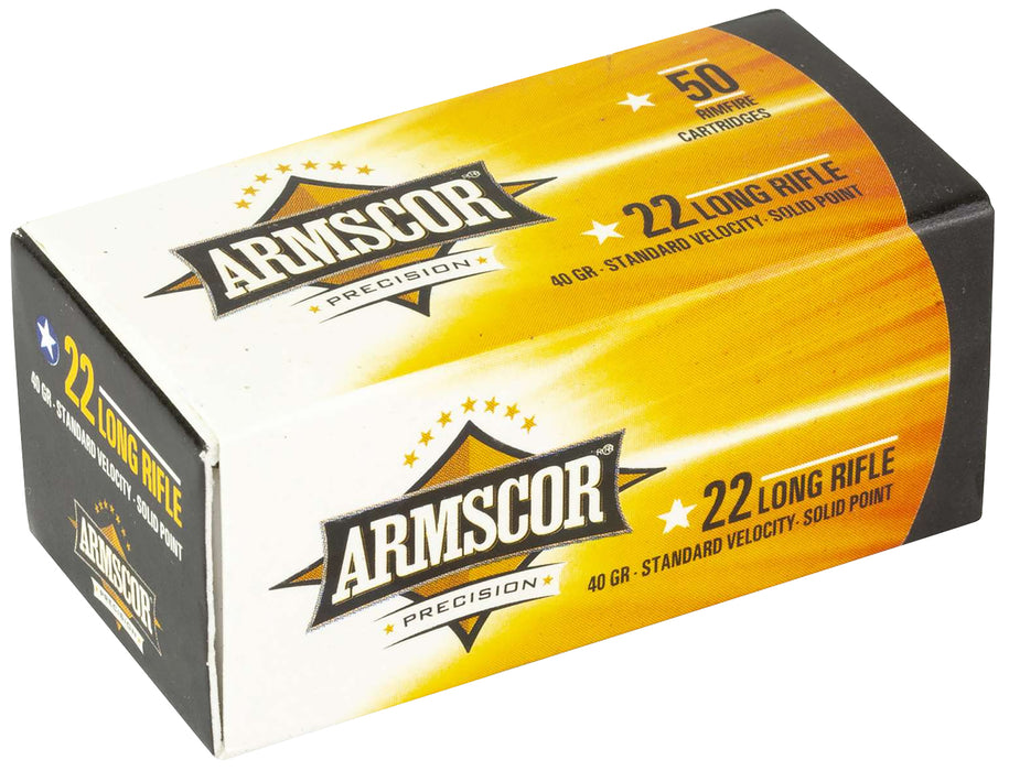 Armscor 50012PH Precision  22 LR 40 gr Standard Velocity Solid Point 50 Per Box/100 Cs