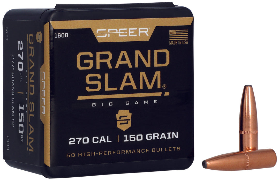 Speer 1608 Grand Slam  270 Cal .277 150 gr Soft Point 50 Per Box/ 5 Case