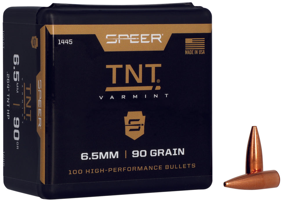 Speer 1445 TNT  6.5 Creedmoor .264 90 gr Jacket Hollow Point 100 Per Box/ 5 Case