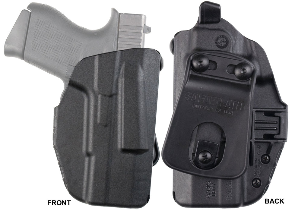 Safariland 737189518411 7371-7TS-ALS  OWB SafariSeven Compatible w/Glock 43, Paddle Mount Right Hand