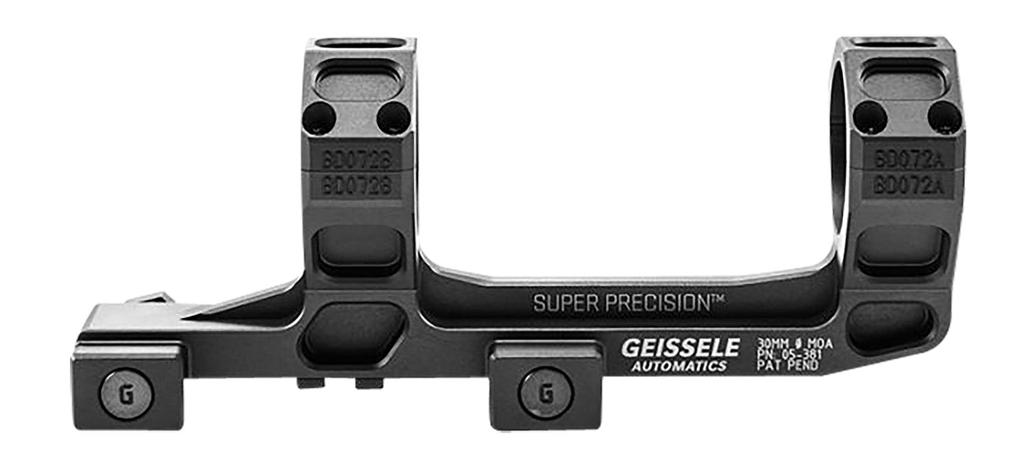 Geissele Automatics 05381B AR15 Super Precision Scope Mount/Ring Combo Black Anodized