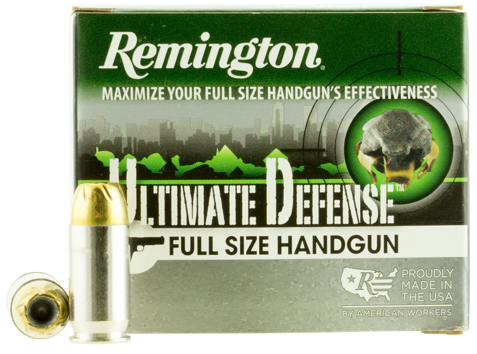 Remington Ammunition 28971 Ultimate Defense  45 ACP 185 gr Brass Jacket Hollow Point (BJHP) 20 Per Box/25 Cs