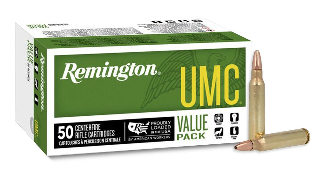 Remington Ammunition 23906 UMC Value Pack 223Rem 45gr Jacketed Hollow Point 50 Per Box/8 Case