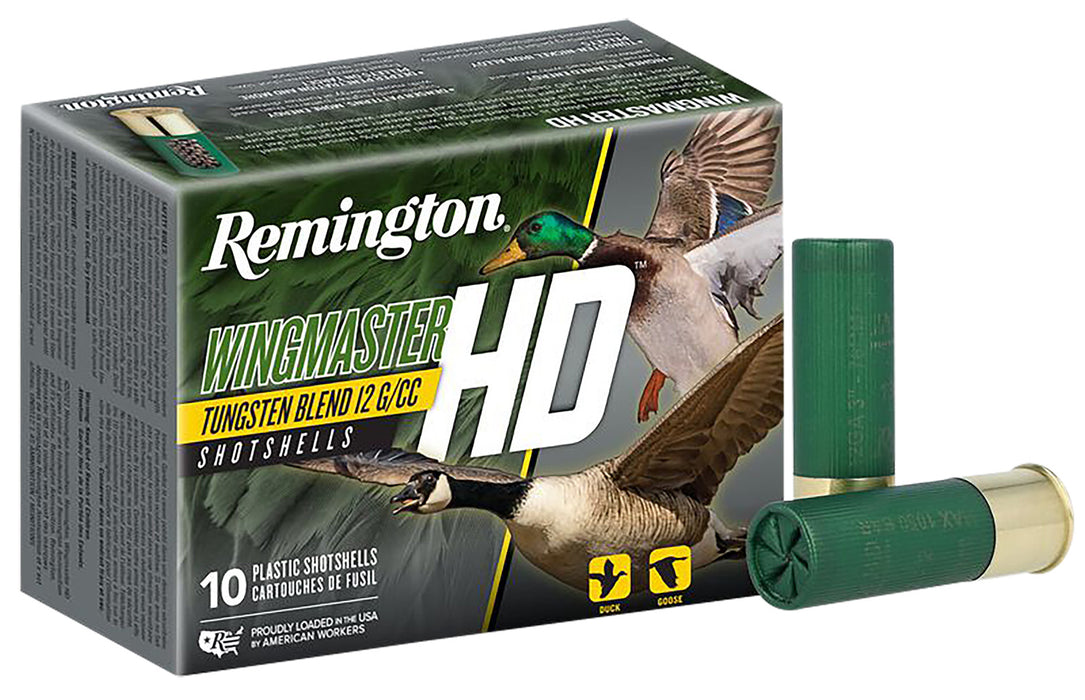 Remington Ammunition 20693 Wingmaster HD  12 Gauge 2.75" 1 1/4 oz 1300 fps Tungsten Blend 4 Shot 10 Bx/10 Cs