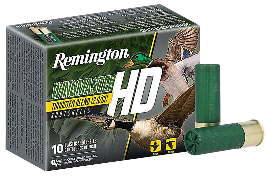 Remington Ammunition 20873 Wingmaster HD  12 Gauge 3" 1 1/4 oz 1450 fps Tungsten Blend 4 Shot 10 Bx/10 Cs