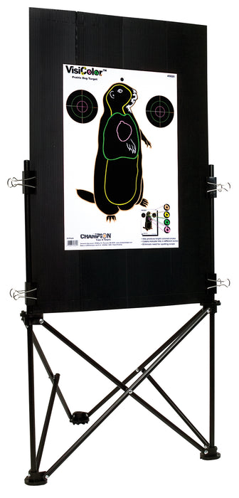 Champion Targets 40884 Folding Stand w/Case Black Steel 19.50" W x 28.50" H x 16" D