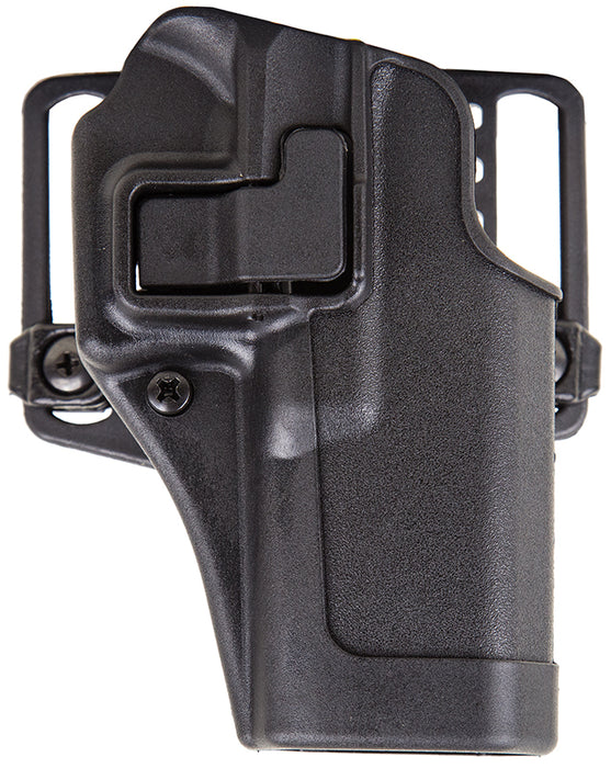 Blackhawk 410507BKL Serpa CQC  OWB Size 07 Matte Black Polymer Belt Loop/Paddle Fits Springfield XD .45 Compact/XD 4"/ XDM Left Hand