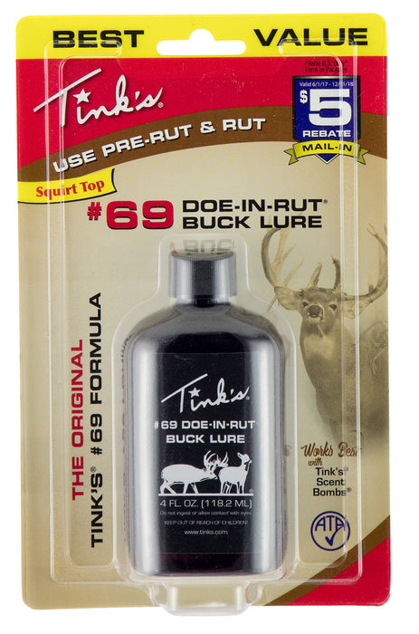 Tinks W6202 #69 Doe-In-Rut Deer Attractant Doe In Estrus Scent 4 oz Bottle