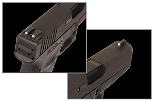 TruGlo TG231K Tritium  Black | Green Tritium Front Sight Green Tritium Rear Sight