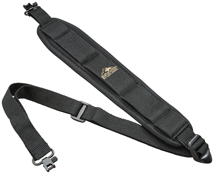 Butler Creek 81013 Comfort Stretch Rifle Sling Black Neoprene w/Non-Slip Grippers Adjustable Design & QD Swivels