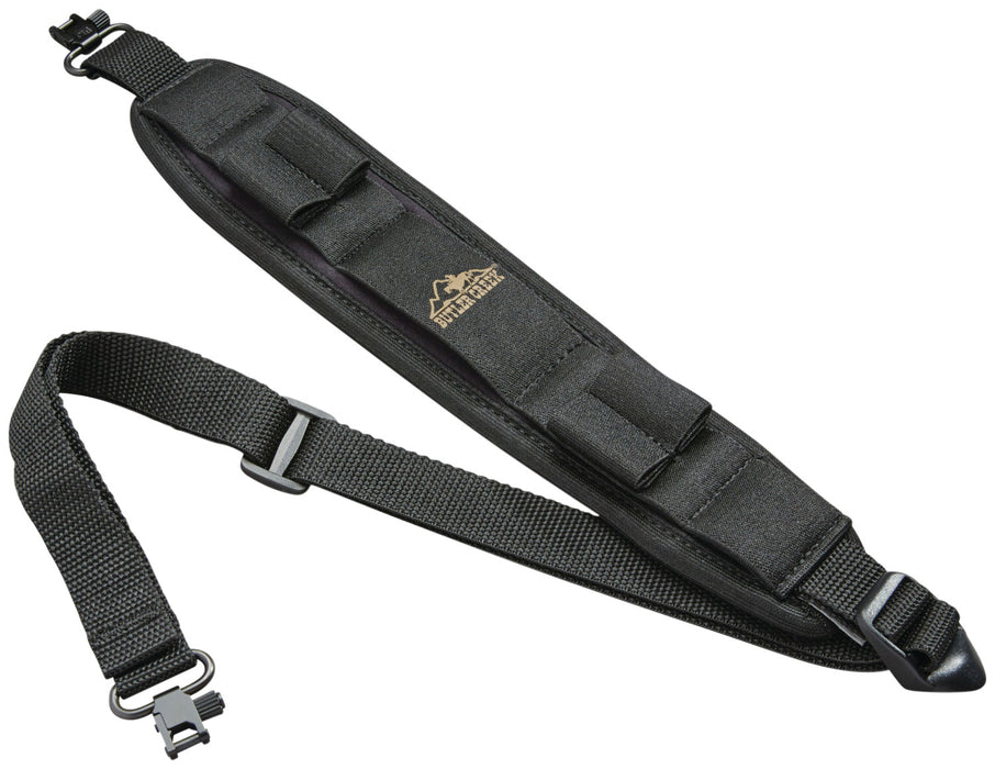 Butler Creek 81033 Comfort Stretch Alaskan Magnum Sling Black Neoprene w/Non-Slip Grippers 20-46" OAL Adjustable Design 1" Swivels