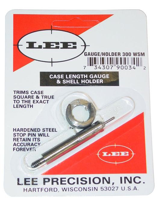 Lee Precision 90034 Case Length Gauge  Silver 300 WSM Steel