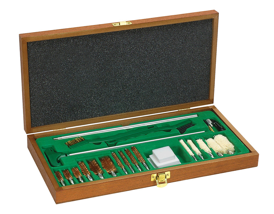 Remington Accessories 19054 Sportsman Cleaning Kit Multi-Caliber Multi-Gauge/27 Pieces/Wood Case