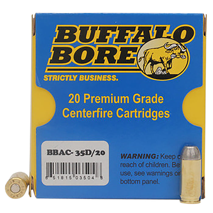 Buffalo Bore Ammunition 35D20 Personal Defense  460 Rowland 255 gr 1300 fps Hard Cast Flat Nose (HCFN) 20 Bx/12 Cs