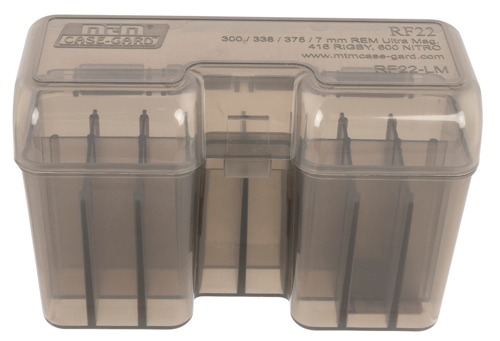 MTM Case-Gard RF22-LM-41 Case-Gard RF-22 Multi-Caliber Rifle Clear Smoke Polypropylene 22rd