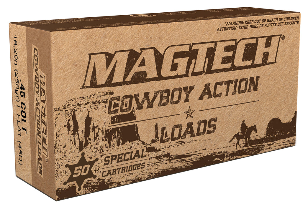 Magtech 45D Cowboy Action  45Colt 250gr Lead Flat Nose 50 Per Box/20 Case