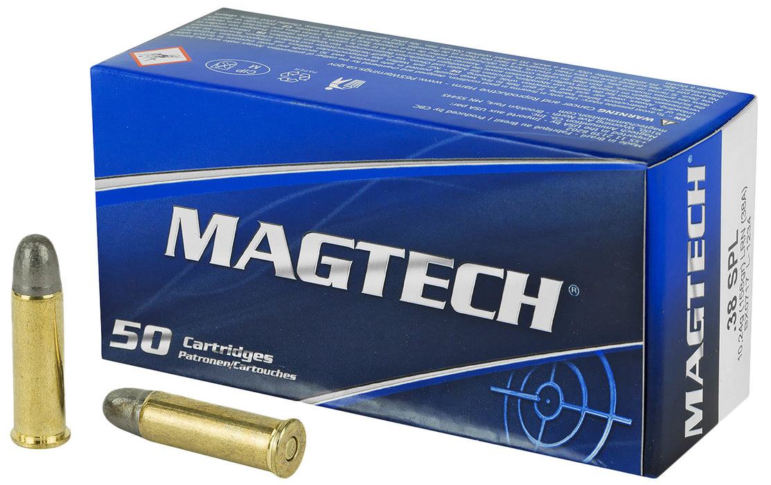 Magtech 38A Range/Training  38 Special 158 gr Lead Round Nose 50 Per Box 20 Cs