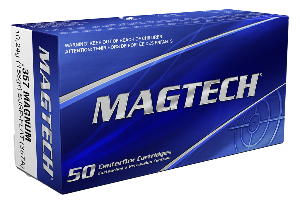 Magtech 357A Range/Training  357 Mag 158 gr 1235 fps Semi-Jacketed Soft Point Flat 50 Bx/20 Cs