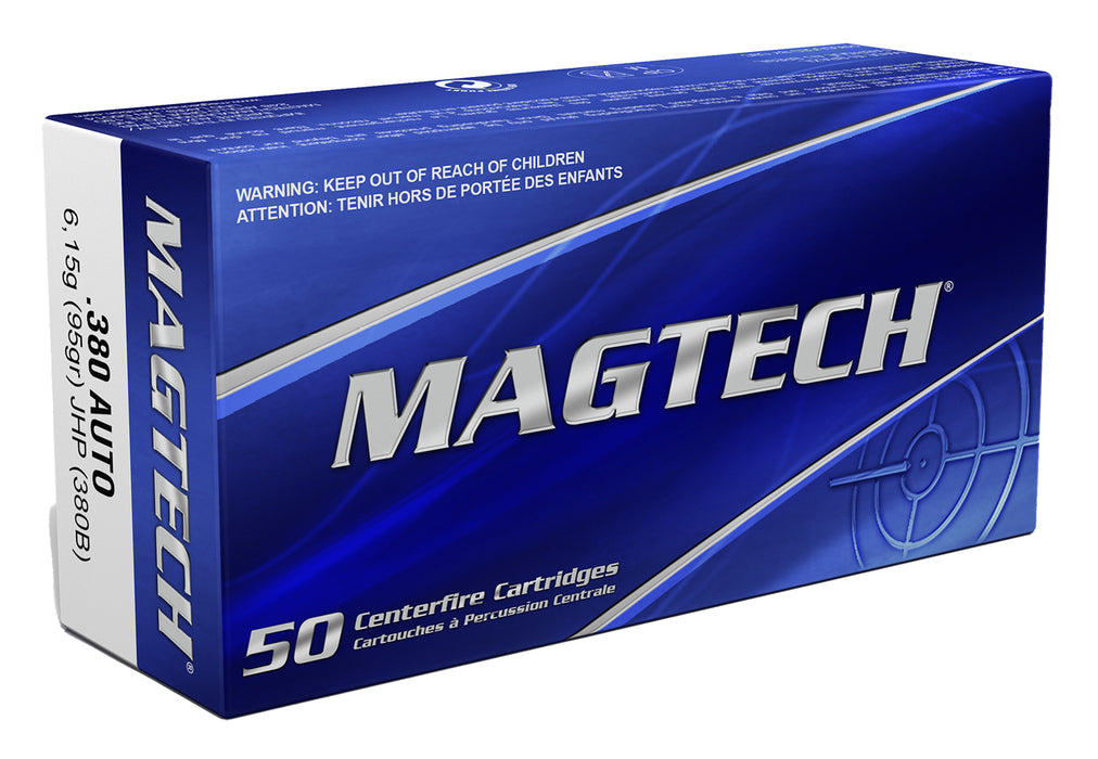 Magtech 380B Range/Training  380ACP 95gr Jacketed Hollow Point 50 Per Box/20 Case