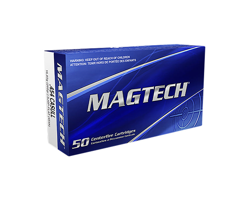 Magtech 454A Range/Training  454Casull 260gr Semi Jacketed Soft Point Flat 20 Per Box/50 Case