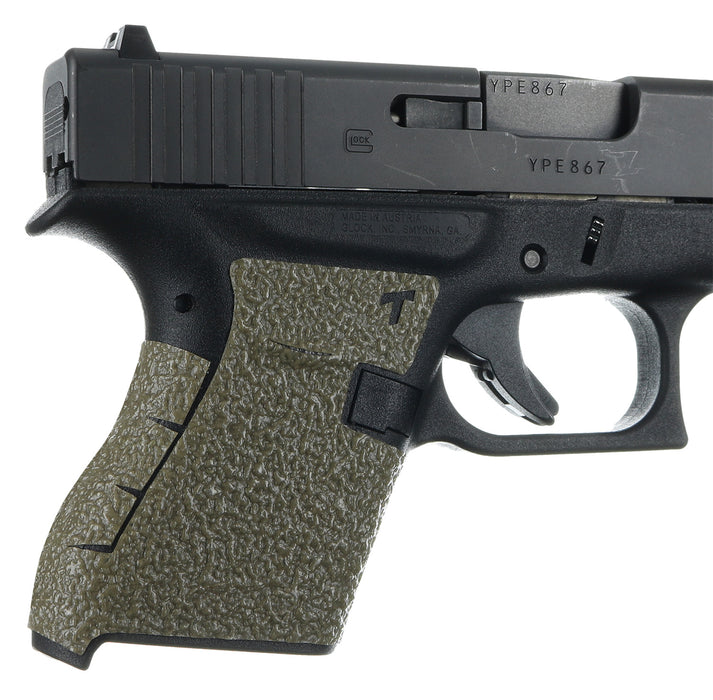 Talon Grips 100M Adhesive Grip  Compatible w/Glock 43, Moss Textured Rubber