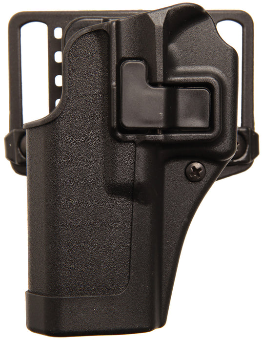 Blackhawk 410520BKL Serpa CQC  OWB Size 20 Matte Black Polymer Belt Loop/Paddle Fits S&W J Frame Fits 2" Barrel Left Hand