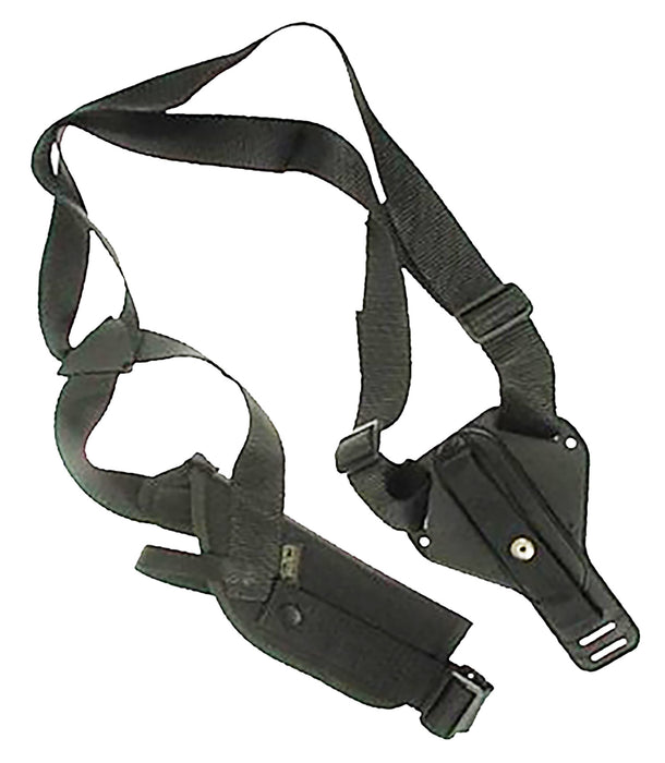 Uncle Mike's 85041 Scoped Vertical Shoulder Holster Shoulder Size 04 Black Cordura Harness Fits Med/Lg Revolver 7-8.5" Barrel