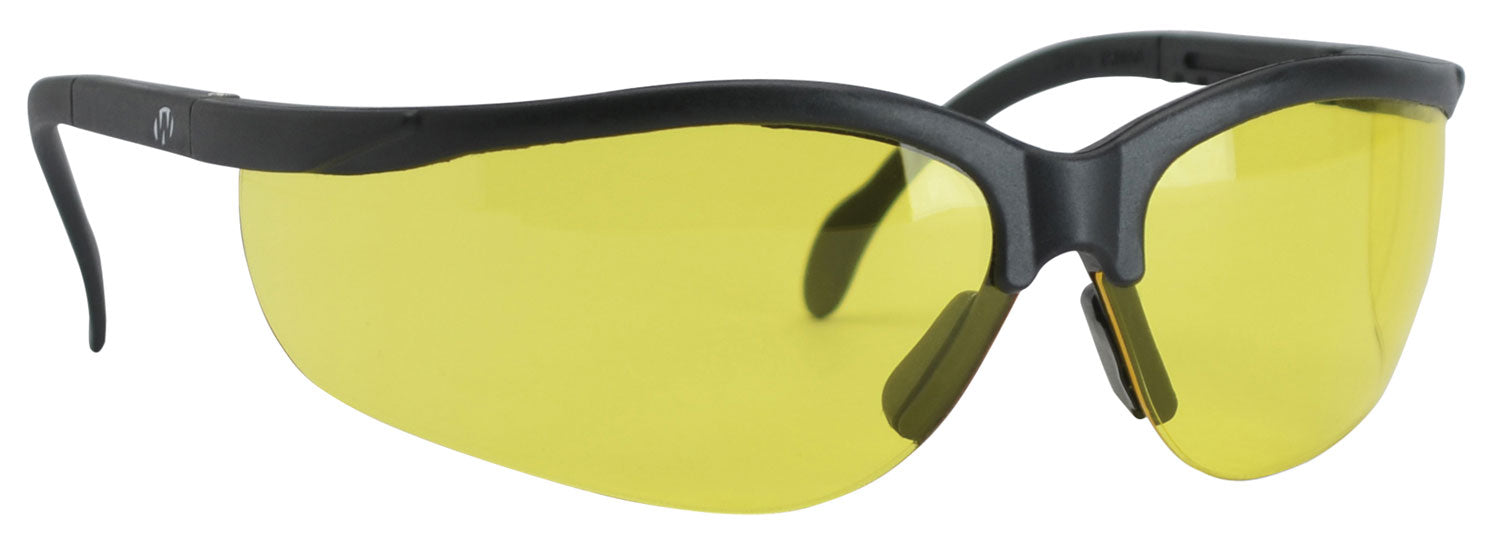 Walker's GWPYLSG Sport Glasses  Adult Yellow Lens Polycarbonate Black Frame