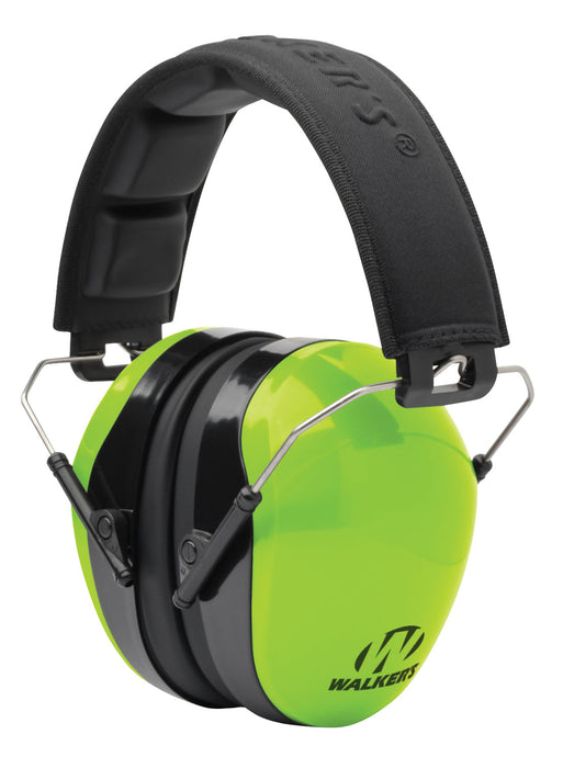 Walker's GWPDCPMHVG Advanced Protection Passive Muff 26 dB Over the Head Lime Green/Black Polymer