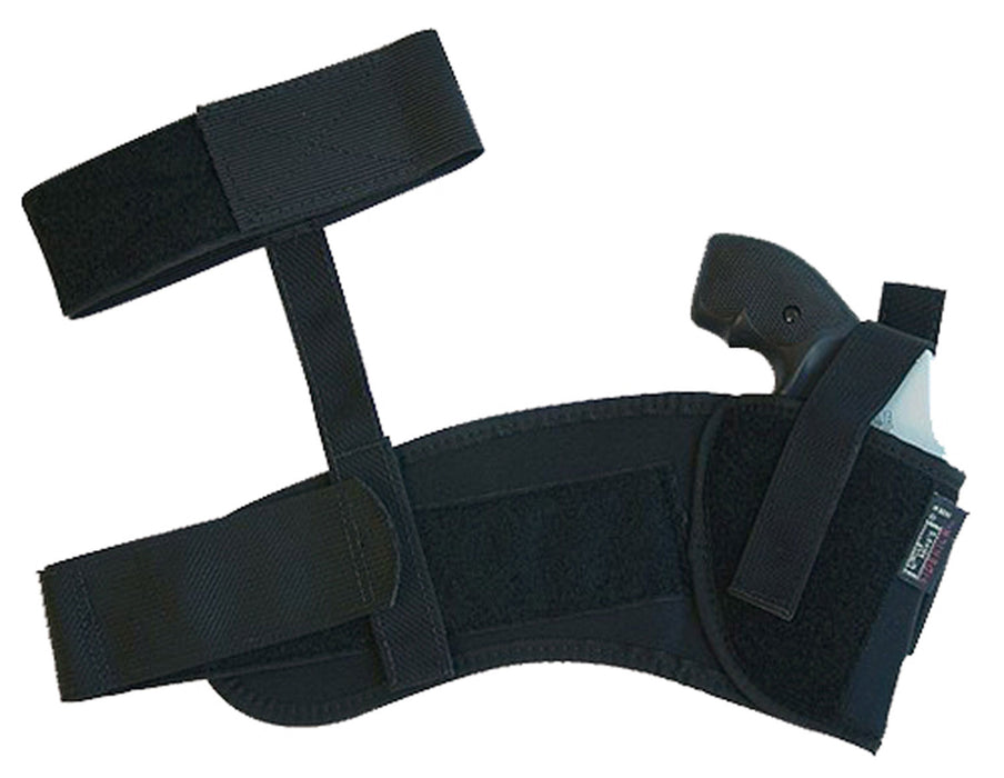 Uncle Mike's 88121 Ankle Holster Ankle, Size 12, Black Kodra Nylon/ Velcro, Compatible w/ Glock 26/27/33, Right Hand