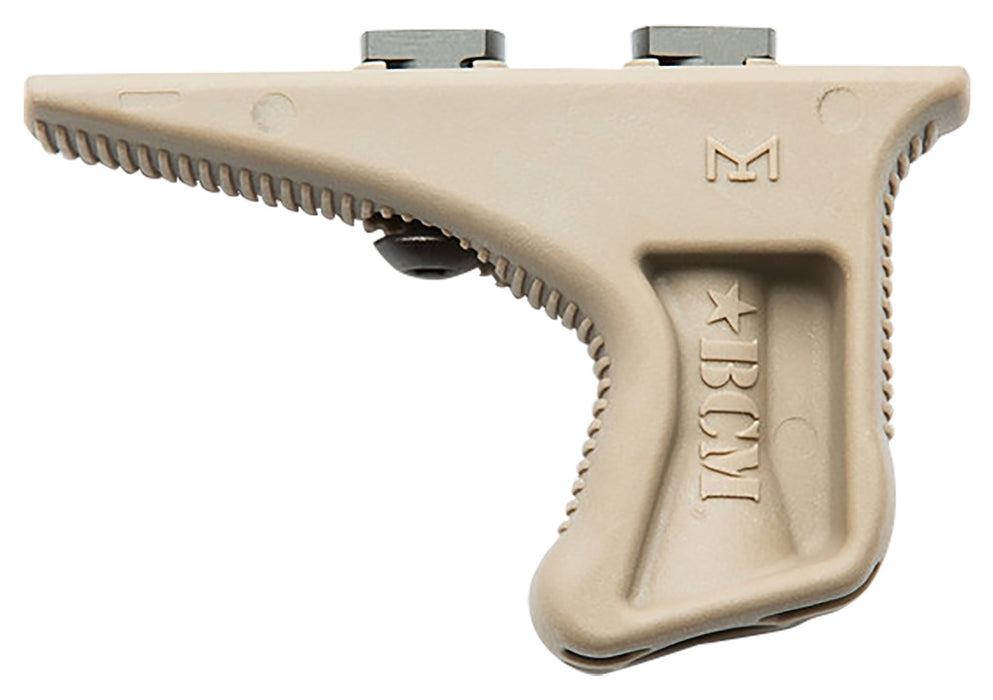 BCM KAGMCMRFDE BCMGunfighter Kinesthetic Angled Grip MOD 3 Made of Polymer With Flat Dark Earth Finish for M-Lok