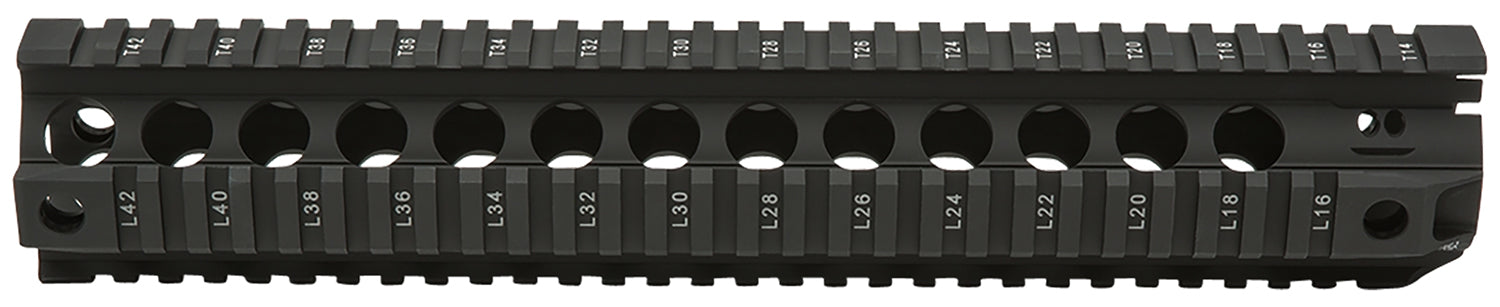 BCM QRF12556BLK QRF  12" Free-Floating Style Made of Aluminum with Black Anodized Finish & Picatinny Rail for AR-Platform