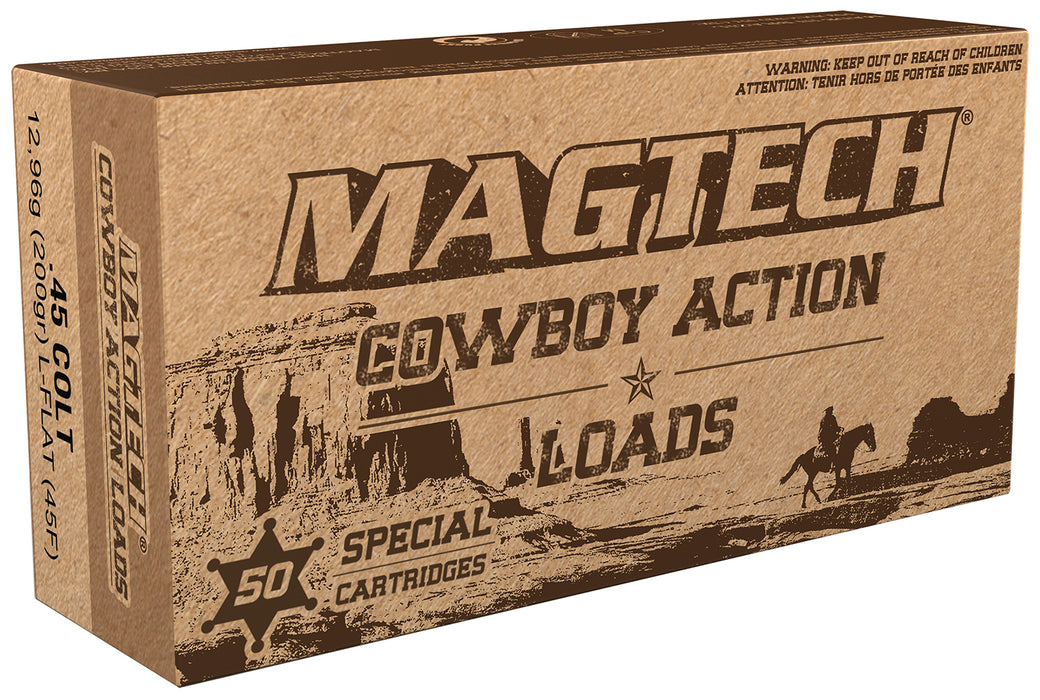 Magtech 45F Cowboy Action  45 Colt (LC) 200 gr 705 fps Lead Flat Nose (LFN) 50 Bx/20 Cs