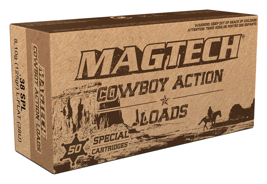 Magtech 38U Cowboy Action  38 Special 125 gr 920 fps Lead Flat Nose (LFN) 50 Bx/20 Cs