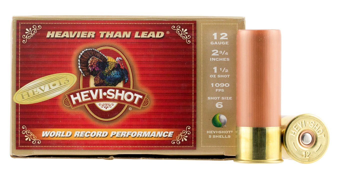 HEVI-Shot 42736 Hevi-13 Turkey 12 Gauge 2.75" 1 1/2 oz 6 Shot 5 Bx/ 10 Cs