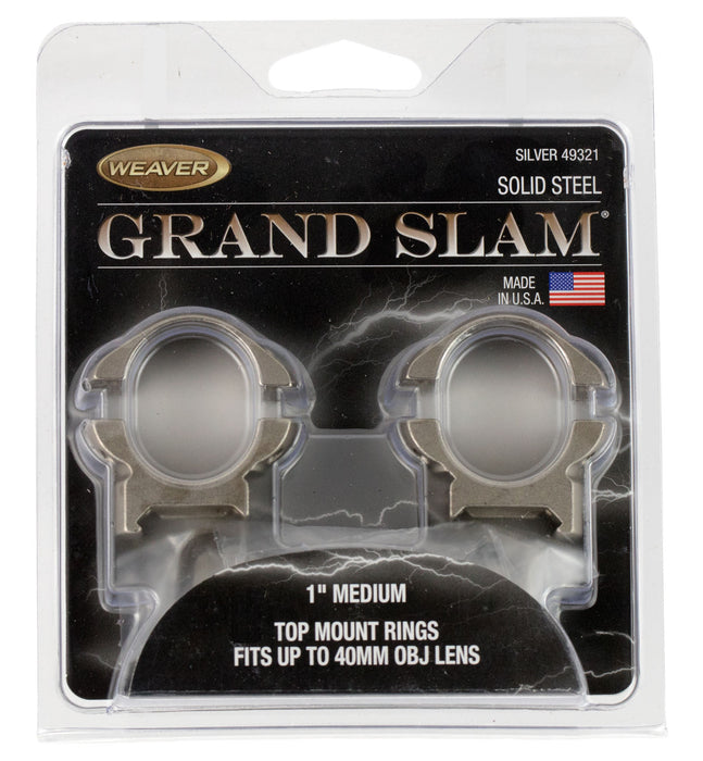 Weaver Mounts 49321 Grand Slam  Silver 1" Medium