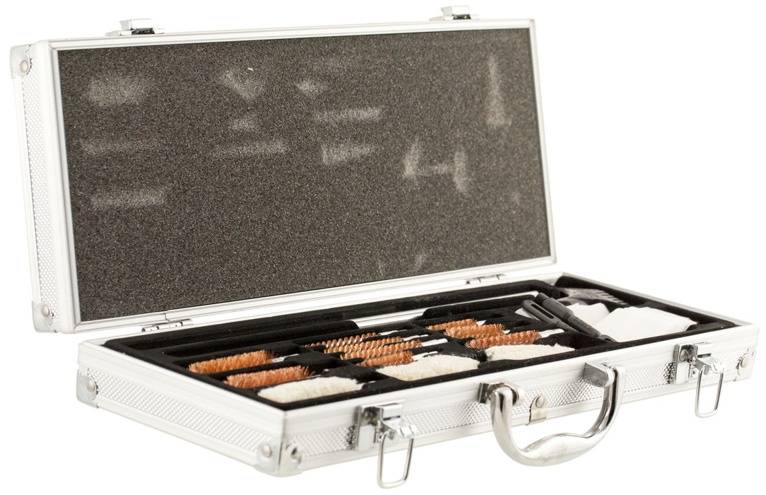 Hoppe's UAC76 Universal Accessory Cleaning Kit Multi-Caliber/Silver Hard Case