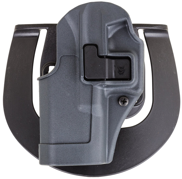 Blackhawk 413502BKL Serpa CQC Sportster OWB Size 02 Gun Metal Gray Polymer Paddle Compatible w/Glock 19/23/32/36/45 Left Hand