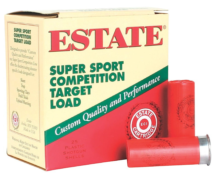 Estate Cartridge SS12L18 Super Sport  12 Gauge 2.75" 1 oz 1180 fps 8 Shot 25 Bx/10 Cs