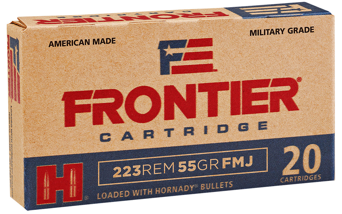 Frontier Cartridge FR100 Military Grade Varmint 223Rem 55gr Full Metal Jacket