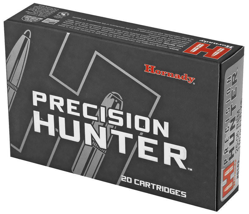 Hornady 8143 Precision Hunter  25-06 Rem 110 gr 3140 fps Extremely Low Drag-eXpanding (ELD-X) 20 Bx/10 Cs