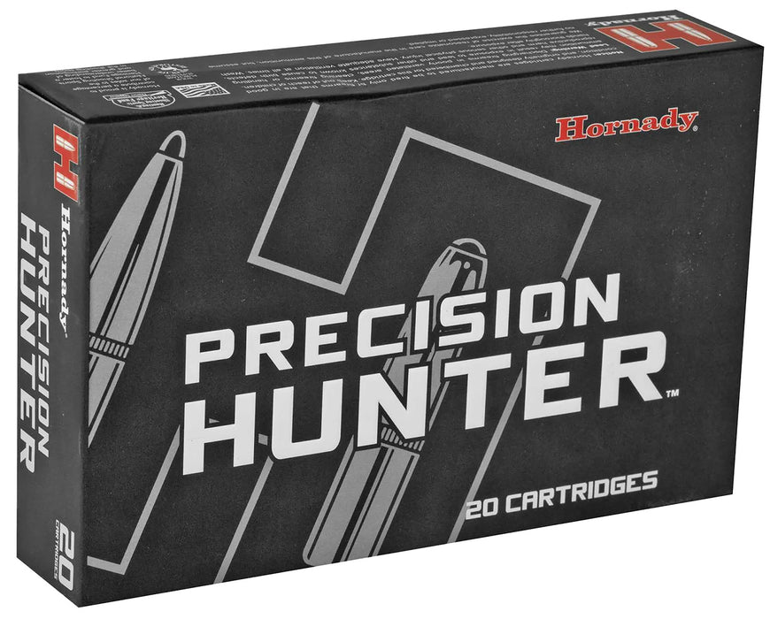 Hornady 85586 Precision Hunter  280 Ackley Improved 162 gr 2850 fps Extremely Low Drag-eXpanding (ELD-X) 20 Bx/10 Cs