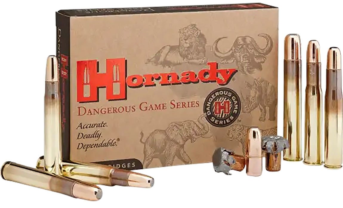 Hornady 82334 Dangerous Game  375 H&H Mag 300 gr 2530 fps DGX Bonded 20 Bx/6 Cs